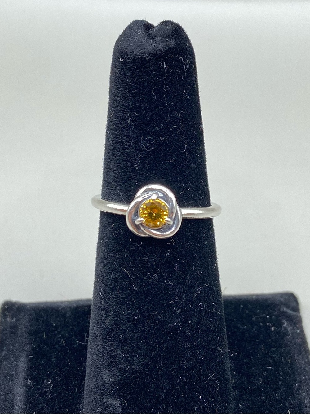 Pandora November Honey Eternity Circle Ring